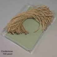 Cartellino "Tag" 100 Pezzi - 5x8,5 Cm / Verde