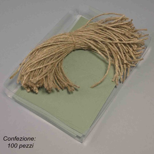 Cartellino "Tag" 100 Pezzi - 5x8,5 Cm / Verde