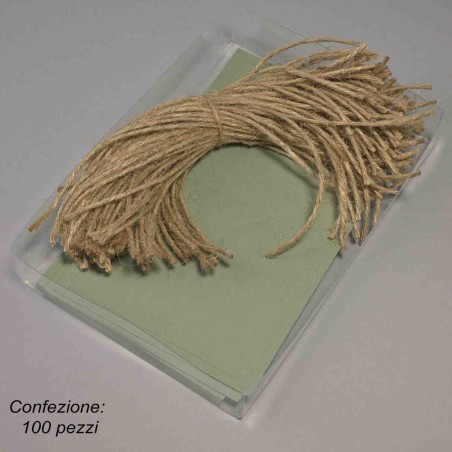 Cartellino "Tag" 100 Pezzi - 5x8,5 Cm / Verde