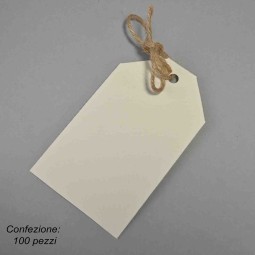 Cartellino "Tag" 100 Pezzi - 5x8,5 Cm / Verde