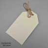 Cartellino "Tag" 100 Pezzi - 5x8,5 Cm / Avorio martellato