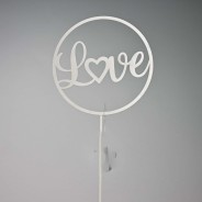Pick "I love you in metallo" - 40 Cm / Assortito