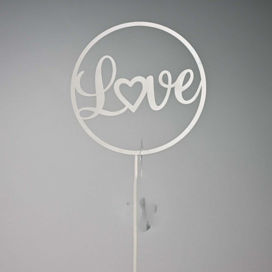Pick "I love you in metallo" - 40 Cm / Assortito