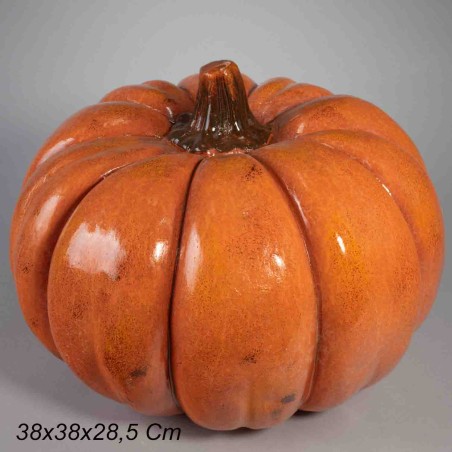 Zucca in ceramica - 38x28,5 Cm / Arancione