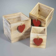 Cassettine in legno - Set 3 Pezzi