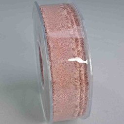 Nastro "Crepe" sfrangiato  - 30 Mm x 25 M / Rosa scuro