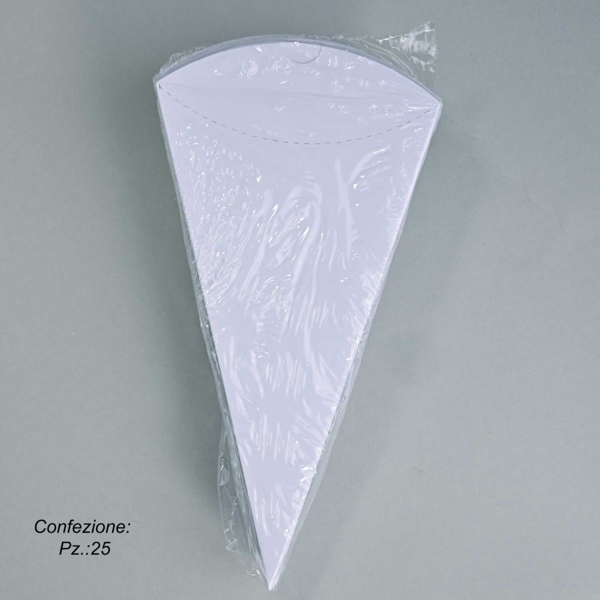 Coni portariso in carta 25 Pezzi - 19x10,5 Cm / Bianco