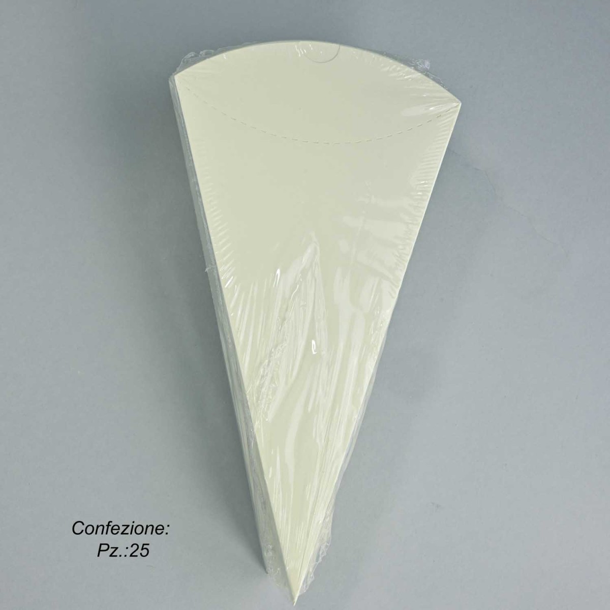 Coni portariso in carta 25 Pezzi - 19x10,5 Cm / Avorio