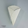 Coni portariso in carta riciclata  25 Pezzi - 16,5x11,5 Cm / Bianco