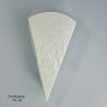 Coni portariso in carta riciclata  25 Pezzi - 19x10,5 Cm / Bianco