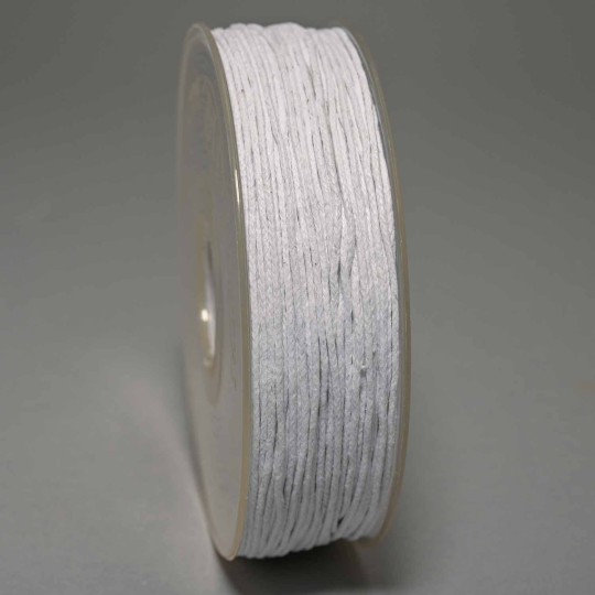 Cordino in cotone - 1 Mm x 100 M / Bianco