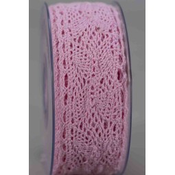 Nastro in pizzo e merletto - 40 Mm x 8 M / Rosa