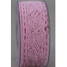 Nastro in pizzo e merletto - 40 Mm x 8 M / Rosa