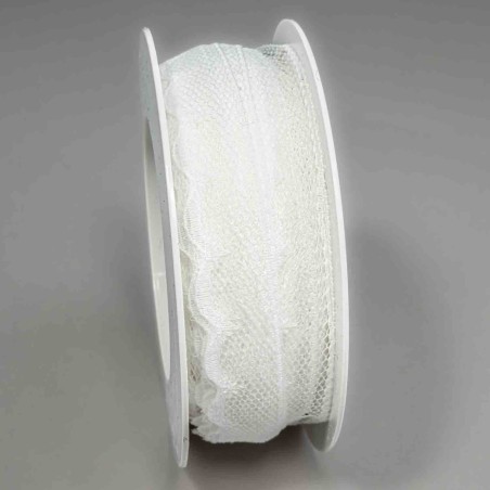 Nastro "Pizzo" - 15 Mm x 18 M / Bianco