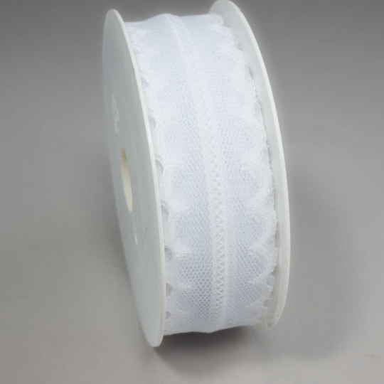 Nastro "Pizzo" - 30 Mm x 15 M / Bianco