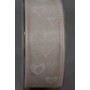 Nastro Goldina a cuori disponibile nei colori panna e verde altezza: MM 40 - Panna
