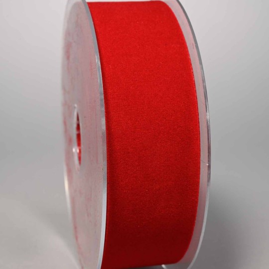 Nastro in velluto - 40 Mm x 15 M / Rosso