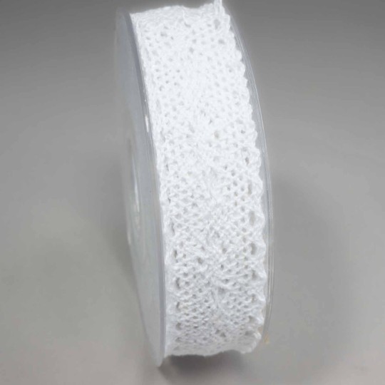 Nastro "Merletto" - 25 Mm x 8 M / Bianco
