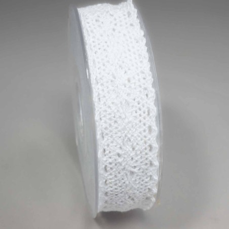 Nastro "Merletto" - 25 Mm x 8 M / Bianco