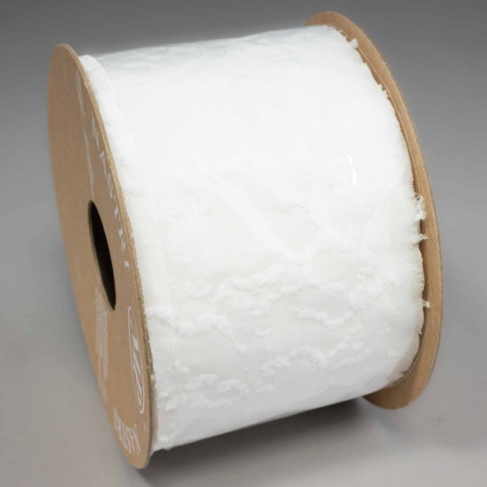 Nastro "Tulle Orleans " - 63 Mm x 20 M / Bianco