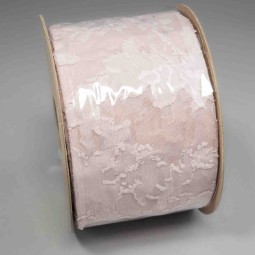 Nastro "Tulle Orleans " - 63 Mm x 20 M / Rosa