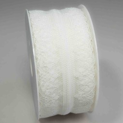 Nastro "Pizzo" - 36 Mm x 15 M / Bianco