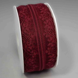 Nastro "Pizzo" - 36 Mm x 15 M / Rosso vino