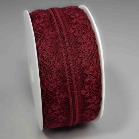 Nastro "Pizzo" - 36 Mm x 15 M / Rosso vino