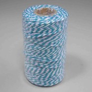 Cordino bicolore - 2 Mm x 100 M / Turchese