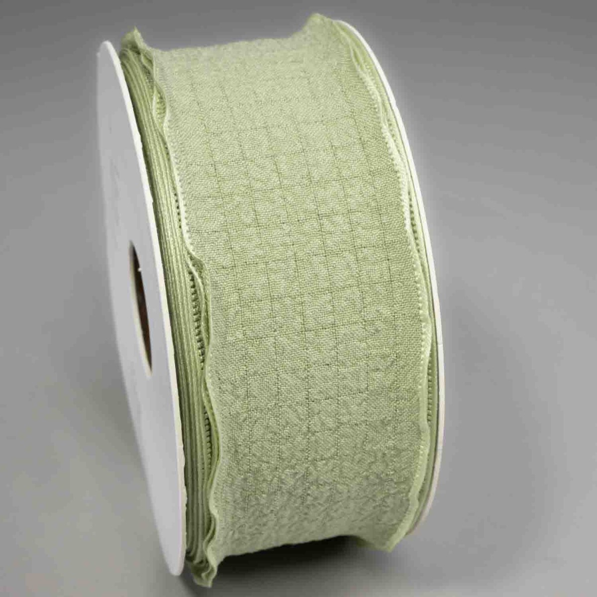 Nastro "Cotone smerlato" - 40 Mm x 10 M / Verde