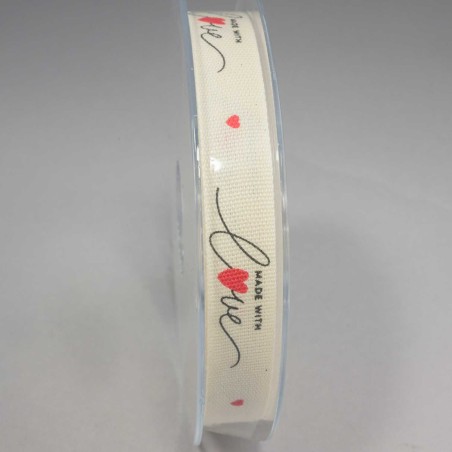 Nastro "Cotone Made with Love" - 15 Mm x 15 M / Panna