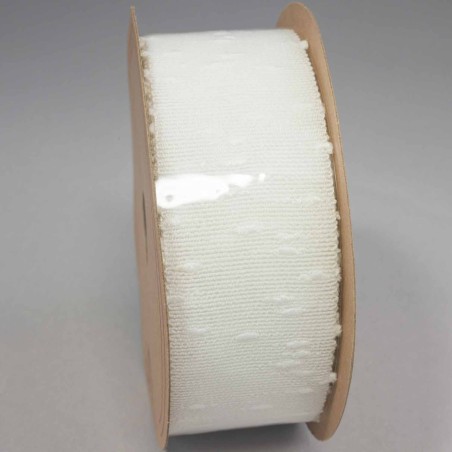 Nastro "Cotone Chloe" - 40 Mm x 10 M / Bianco
