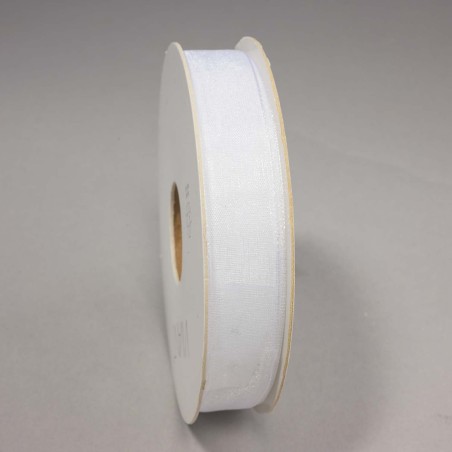 Nastro in "Organza" - 15 Mm x 50 M / Bianco
