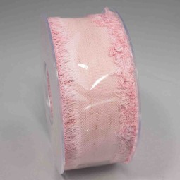 Nastro "Cotone Fringe" - 35 Mm x 15 M / Rosa