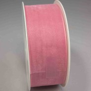 Nastro "Organza" - 40 Mm x 50 M / Rosa brillante