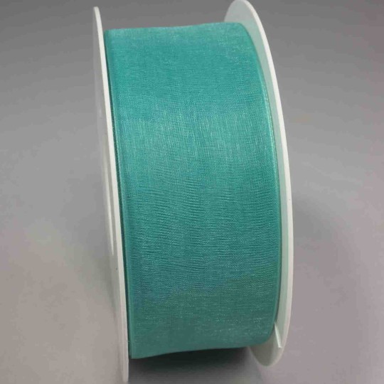 Nastro "Organza" - 40 Mm x 50 M / Verde acqua
