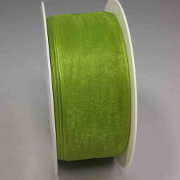 Nastro "Organza" - 40 Mm x 50 M / Verde oliva