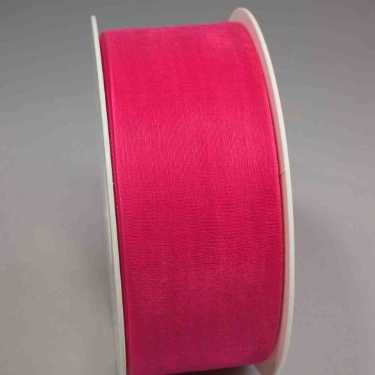 Nastro "Organza" - 40 Mm x 50 M / Fucsia