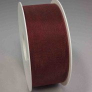 Nastro "Organza" - 40 Mm x 50 M / Rosso Cardinale