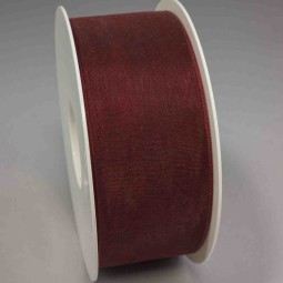 Nastro "Organza" - 40 Mm x 50 M / Rosso Cardinale