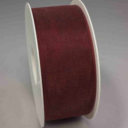 Nastro "Organza" - 40 Mm x 50 M / Rosso Cardinale