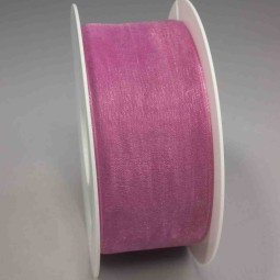 Nastro "Organza" - 40 Mm x 50 M / Rosa acceso