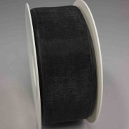 Nastro "Organza" - 40 Mm x 50 M / Nero