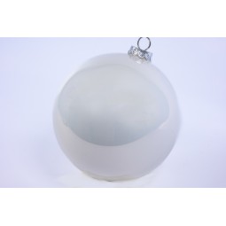 Pallina in vetro - D 15 Cm - 1 Pezzo - Bianco