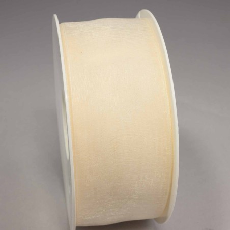 Nastro "Organza" - 40 Mm x 50 M / Panna