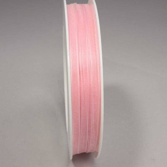 Nastro "Organza" - 5 Mm x 50 M / Rosa