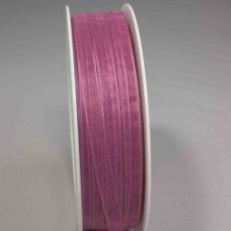 Nastro "Organza" - 7 Mm x 50 M / Ciclamino