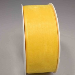 Nastro "Organza" - 40 Mm x 50 M / Giallo