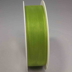 Nastro "Organza" - 25 Mm x 50 M / Verde oliva