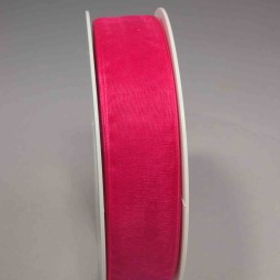 Nastro "Organza" - 25 Mm x 50 M / Fucsia